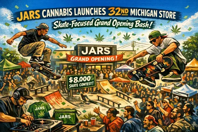 JARS Cannabis Launches 32nd Michigan Store with Skate-Focused Grand Opening Bash