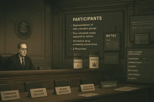 DEA Bars Cannabis Advocates From Rescheduling Hearings, and Operators Should Pay Attention